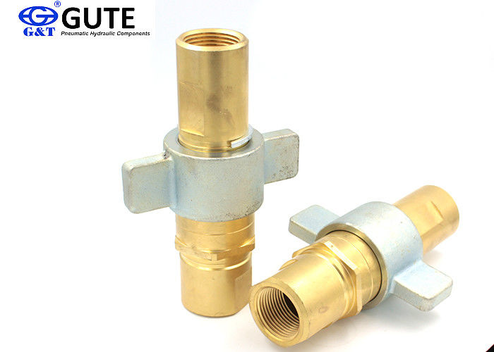 1" Brass Hydraulic Quick Couplers Under Pressure Interchange With