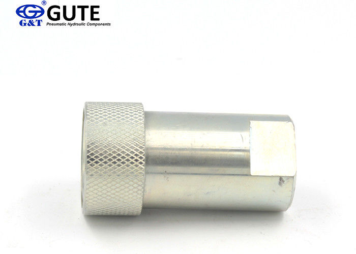 Close Type Hydraulic Quick Disconnect , Ball Locking Mechanism Quick