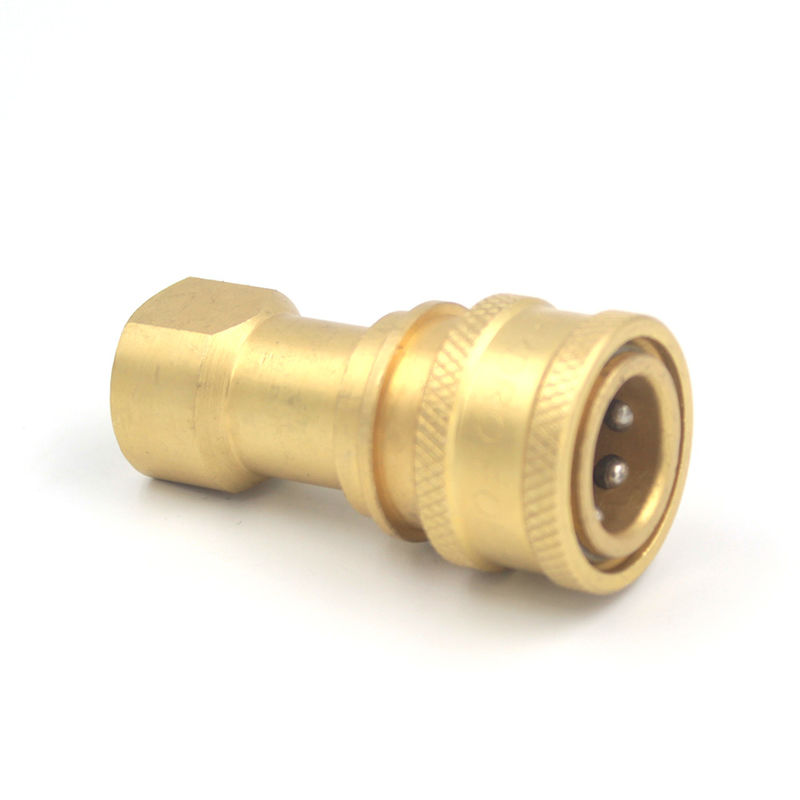 1//4/" Quick Disconnect Coupler Valve For Carpet Cleaning Wand Truckmount Brass