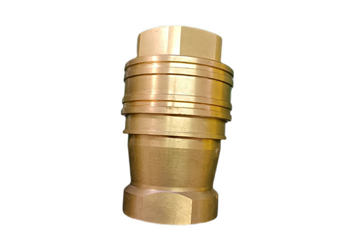 Hydraulic 800psi 2&quot; Brass Quick Release Coupling For Fluid