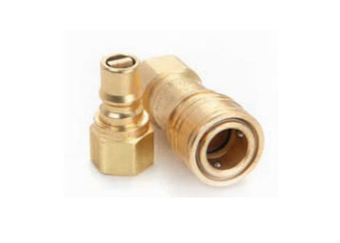 Gas Connection 0.75&quot; Brass Quick Coupler , Universal Quick Connect Brass Fitting