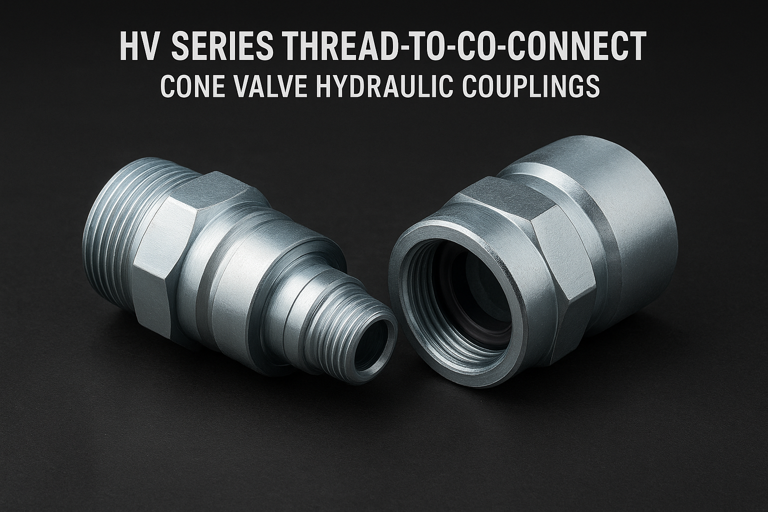 Coupling Thread Valve HV Series Hydraulic Couplings | High-Pressure Thread-to-Connect Leak ...