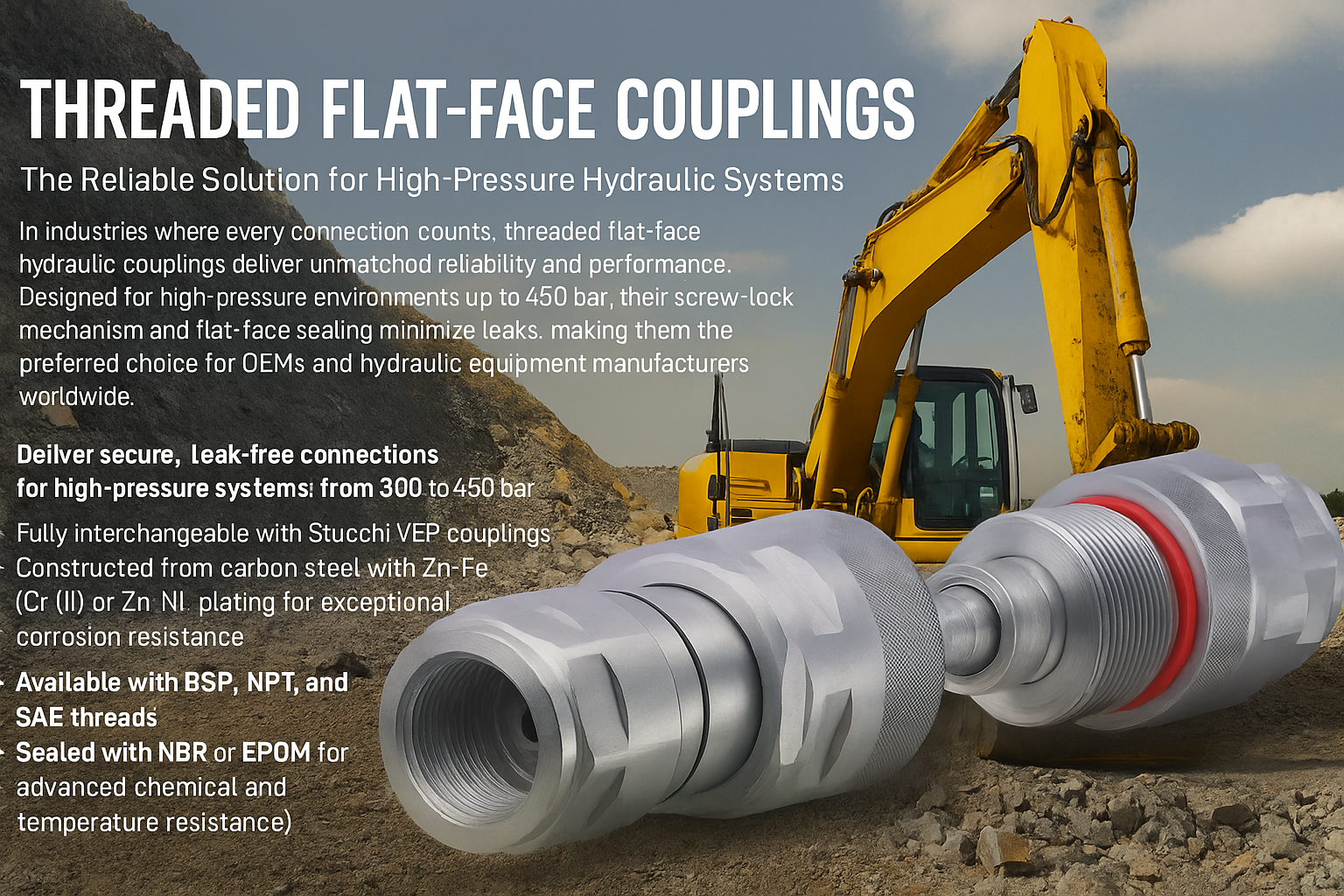 Locking Ramp Coupling Threaded Threaded Flat-Face Couplings: The Reliable Solution for High-Pressure ...