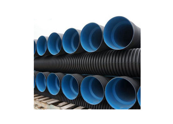SN8 Buried Drain Pipe Double Wall Polyethylene HDPE Sewer Pipe