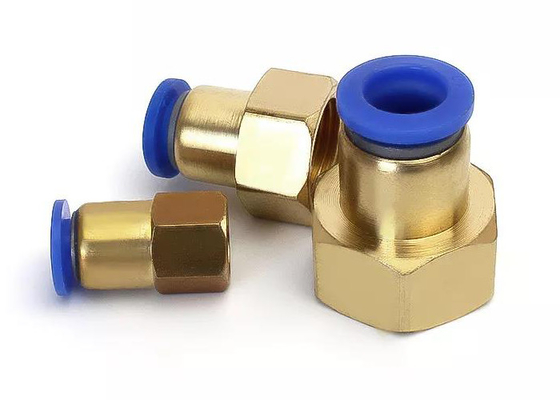 PCF Series Pneumatic Female Hose Connector Inner Thread Push In Fittings