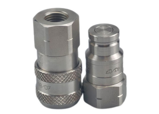 0.5'' ISO16028 NPT Hydraulic Flat Face Quick Coupler