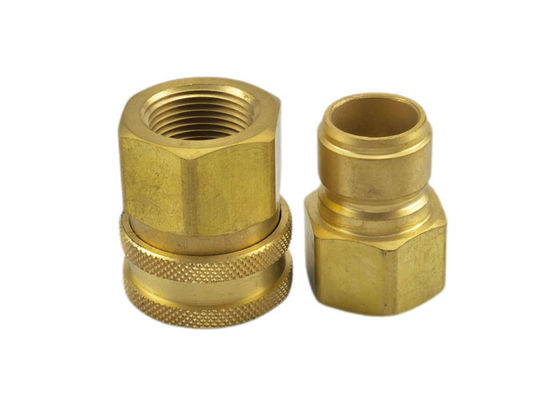Water Pipe System 1-1/2'' Brass Straight Coupling