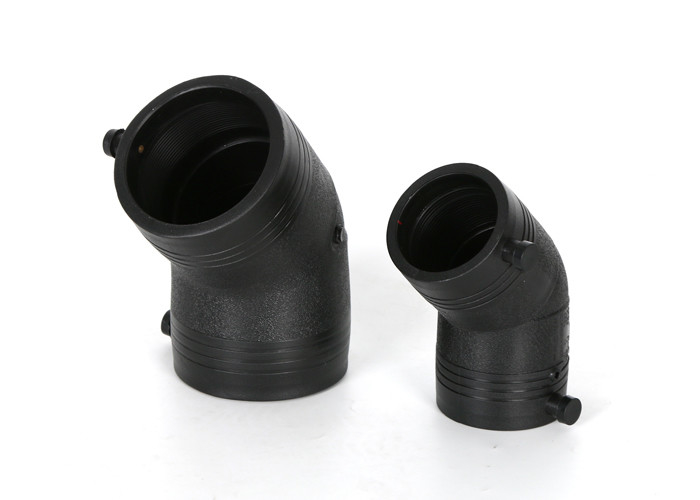 PE HDPE Electrofusion 45 Degree Elbow Adaptor For Pipe Line
