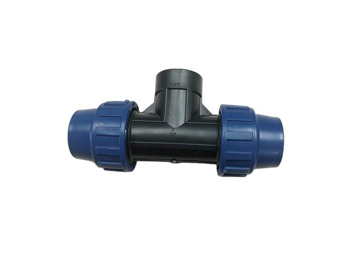 32mm Female Thread Tee Fast Joint HDPE Compression Fittings For Water Supplying