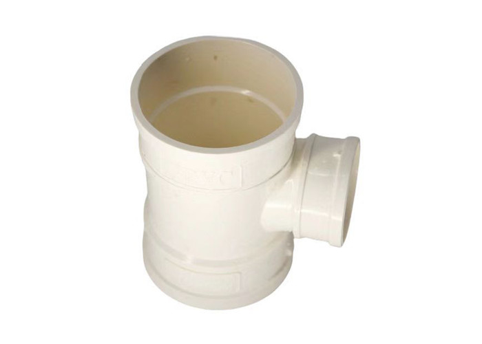 40 Pvc Pressure Pipe Fittings Tee Polyvinyl Chloride For Drainage