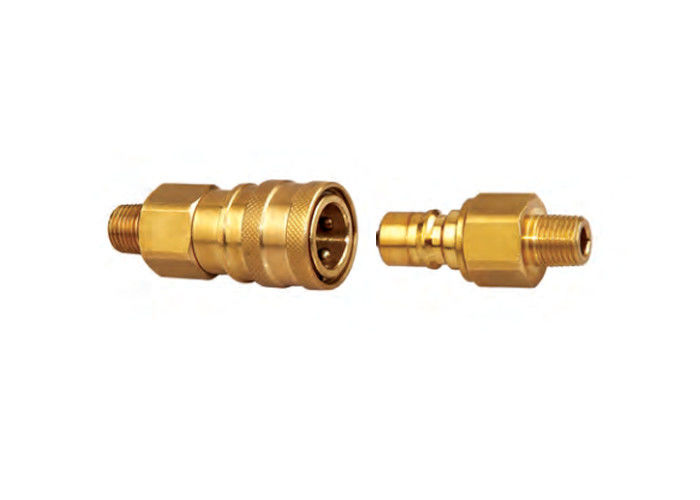 Yellow Brass Quick Connector -20℃-120℃ Temperature Resistance
