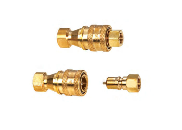 Yellow Brass Quick Coupler For Water Pipe System