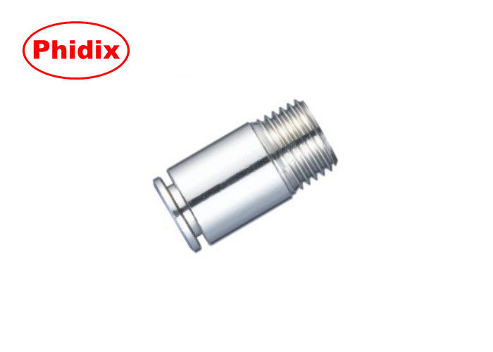Insert-Type Pneumatic All-metal Connectors Cylindrical Exagonal Socket External Thread Fittings