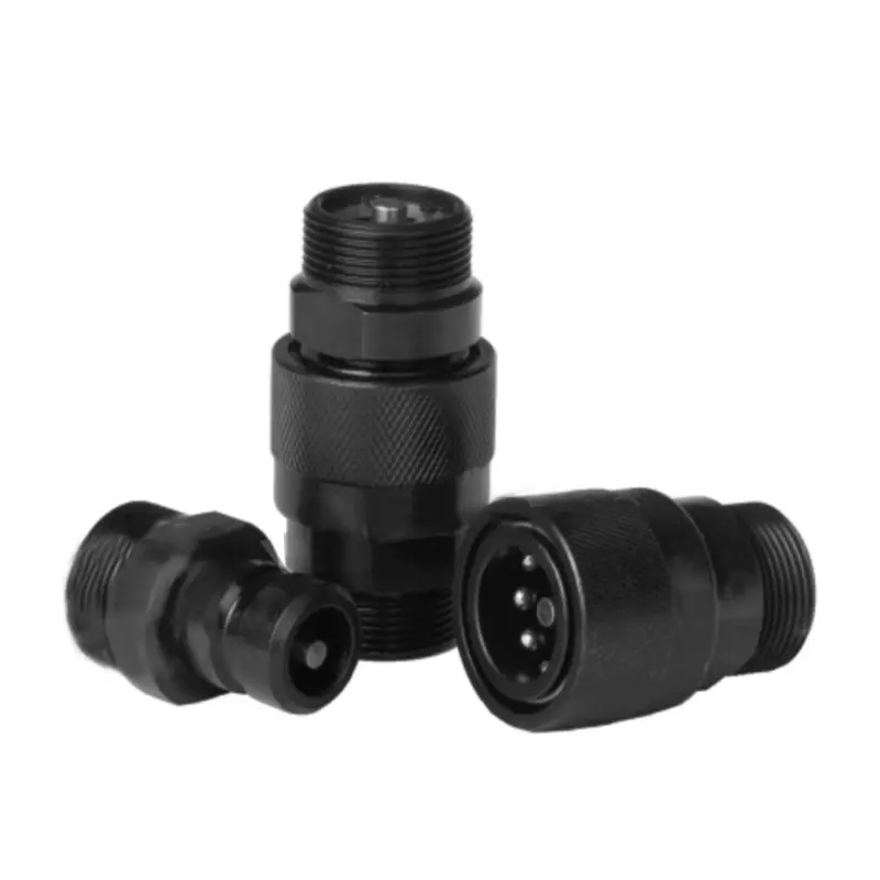 CB-Q/ZB275 Thread-Locked Hydraulic Quick Coupling – Manual Push-Pull for Low-Pressure Applications