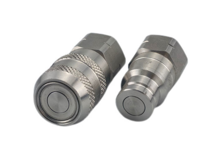 BSPP 316 Stainless Steel Flat Face Hydraulic Coupler