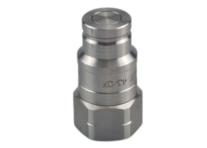 BSPP 316 Stainless Steel Flat Face Hydraulic Coupler