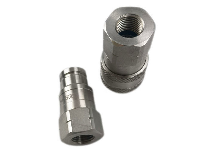 BSPP 316 Stainless Steel Flat Face Hydraulic Coupler