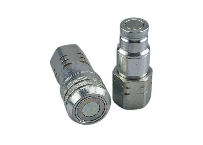 Carbon Steel 0.25'' Flat Face Coupler , ISO 16028 Flat Face Couplings