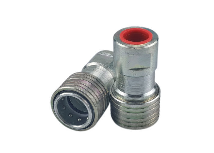1-1/4'' Steel Double Shut Off Coupling , Hydraulic Quick Disconnect Couplings