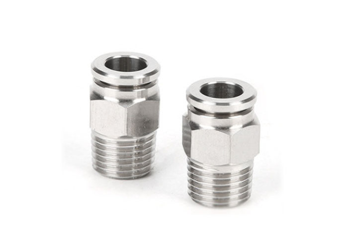 OEM Threaded Push In Fittings Rapid Manual Connecting IATF16949
