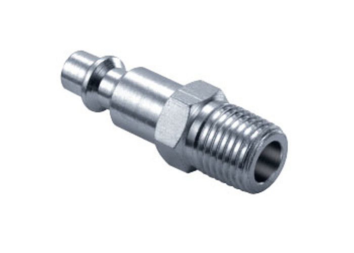 Industrial Interchange pushbutton safety coupling is designed for use with compressed air Pneumatic Quick Coupling