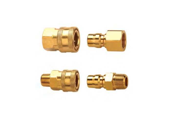 Hydraulic Brass Quick Coupling 1/8 For Non Valved Applications