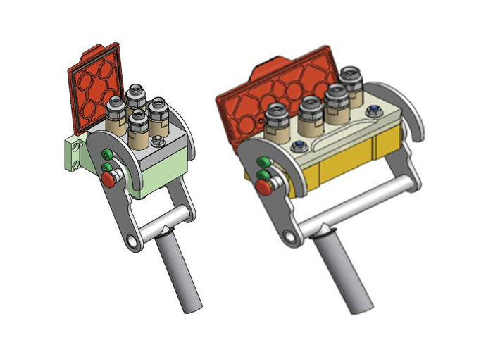 Locking Ramp Coupling Threaded MK Series Multi-Coupling Flat Face Hydraulic System Quick Connect Cam ...